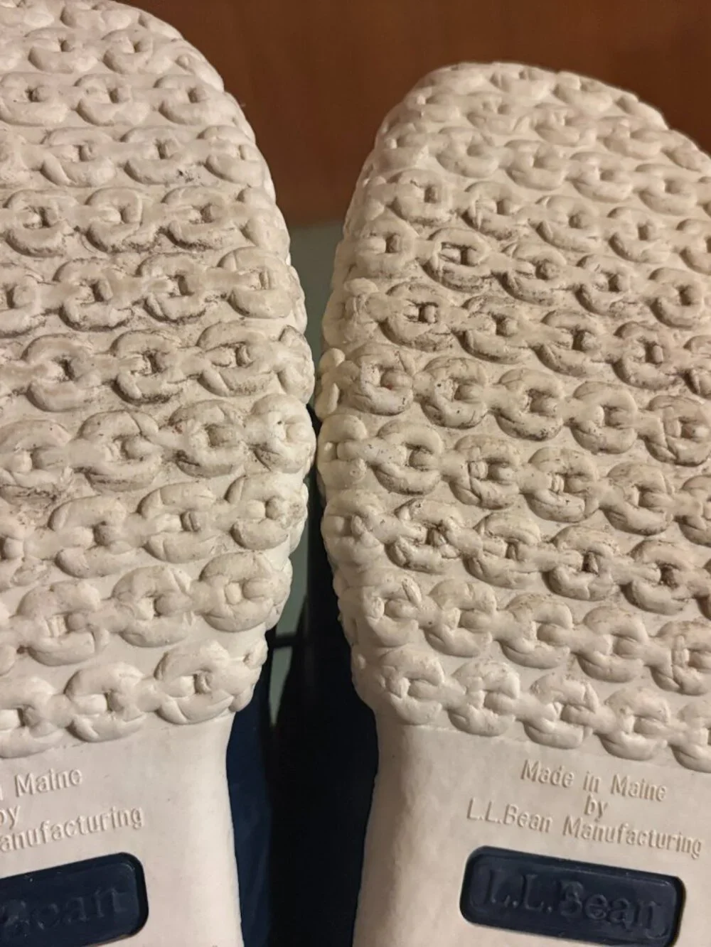 Womens L.L. Bean Pink Blue Low Waterproof Duck Boots Size 10 M - Picture 13 of 14